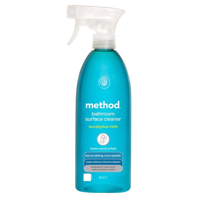 Method Bathroom Cleaner Spray 828ml, imported from the UK