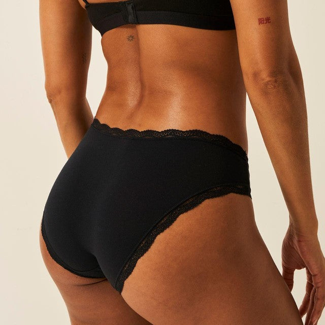 Stripe & Stare knickers black size M (British brand)