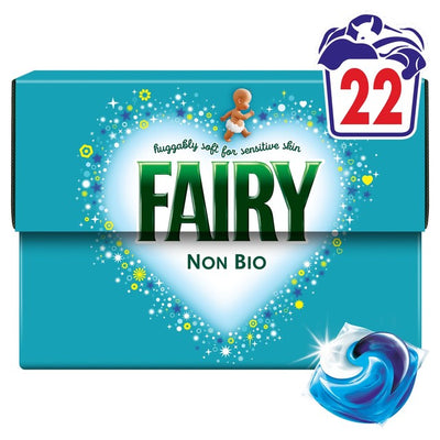 Fairy Non Bio Pods Sensitive Skin Laundry Detergent Capsules 22 Washes
