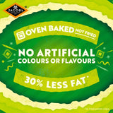 Jacob's Crinklys cheese and onion baked snack biscuits 200g, UK version