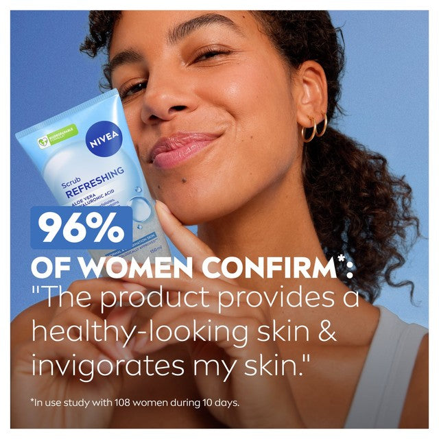 Nivea gentle exfoliating face scrub 150ml, imported from the UK