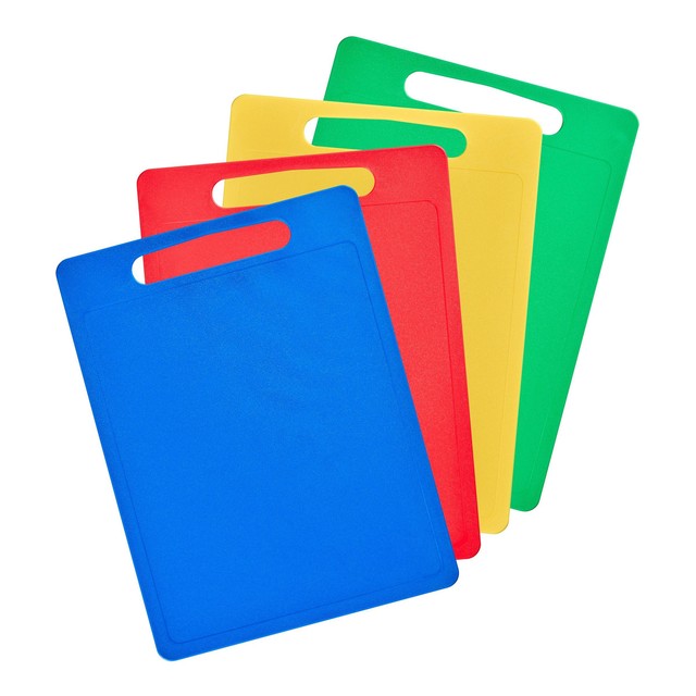 Chef Aid Large Multi-colour Chopping Board Set 4-pack - British product