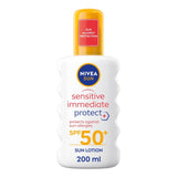 Nivea Sensitive Sun Lotion Spray SPF 50+ 200ml, imported from the UK