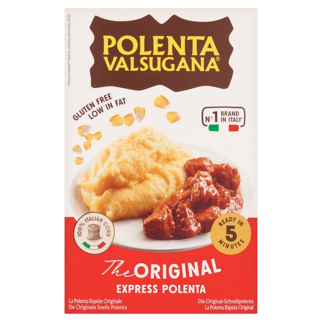 Polenta Valsugana instant polenta 375g, imported from the UK