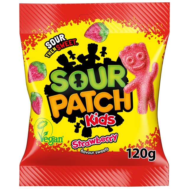Sour Patch Kids Strawberry fruit gums 120g (British brand)