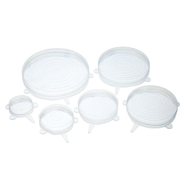 KitchenCraft Silicone Stretchable Lids Set of 6, UK version