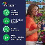 Piriteze hayfever and allergy tablets 30s, imported from the UK