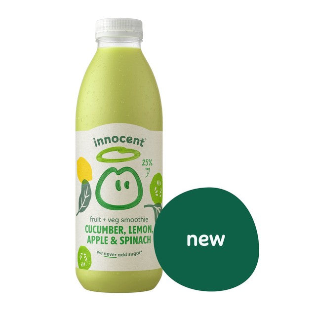 Innocent cucumber, lemon, apple and spinach smoothie 750ml, UK version