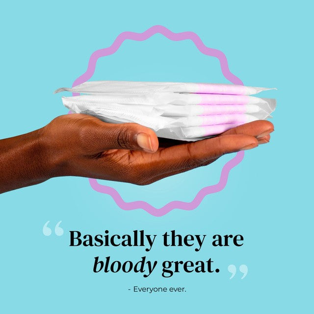 Mooncup Heavy Night period pads 10 pack, imported from the UK