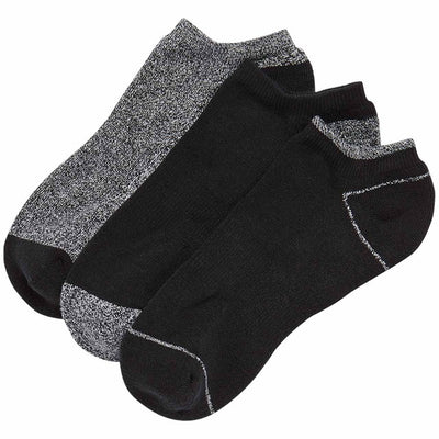 M&S Thermal Trainer Liners Womens Black Thermal Socks Size 3-5