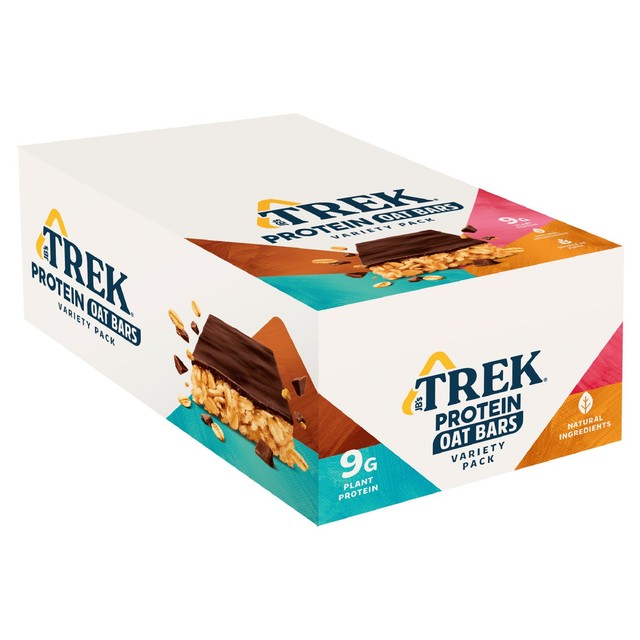 Trek vegan protein flapjacks variety pack 16 x 50g (British brand)