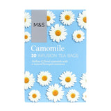 M&S camomile teabags 20 per pack, imported from the UK