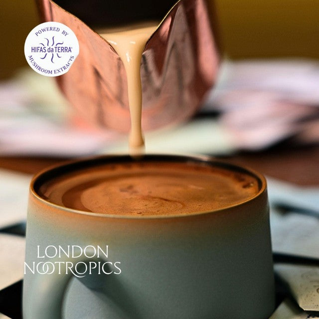 London Nootropics adaptogenic coffee selection box Flow, Zen and Mojo 12 sachets, UK version