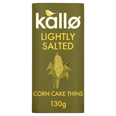 Kallo Økologisk lett saltet mais kake tynne 130g