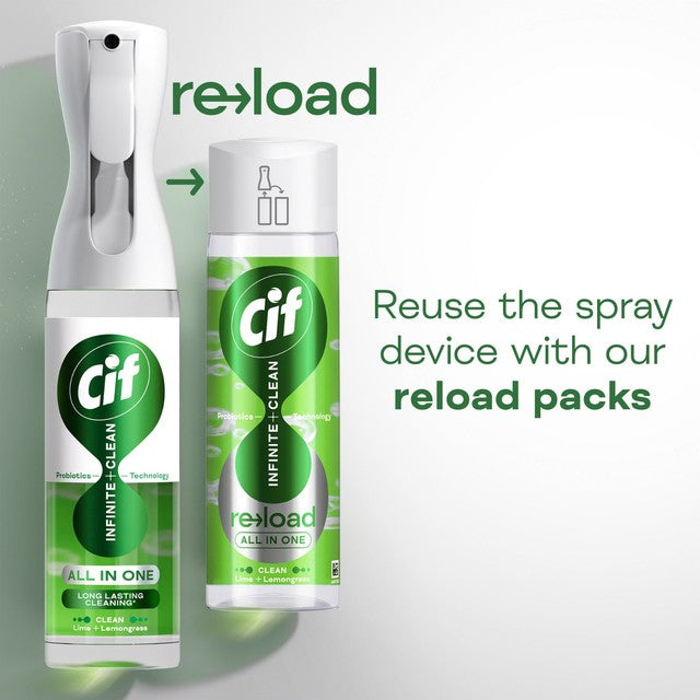 Cif Lime and Lemongrass all in one cleaning spray 280ml - British product