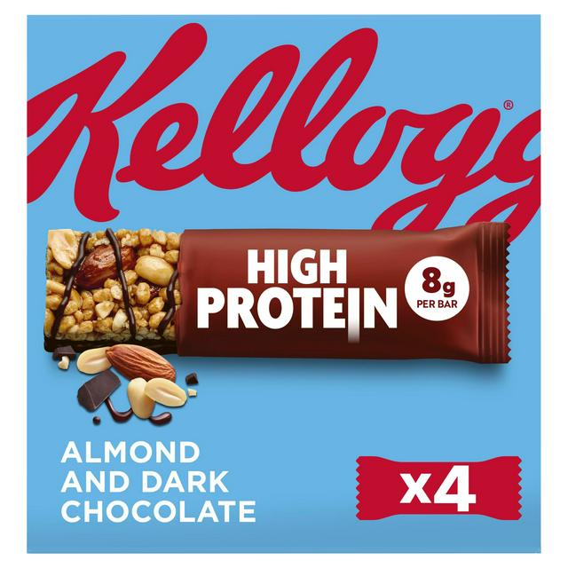 Kelloggs High Protein Almond Dark Chocolate Snack Bars 4 x 35g