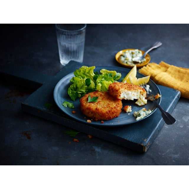M&S gluten-free cod fishcakes 170g, imported from the UK