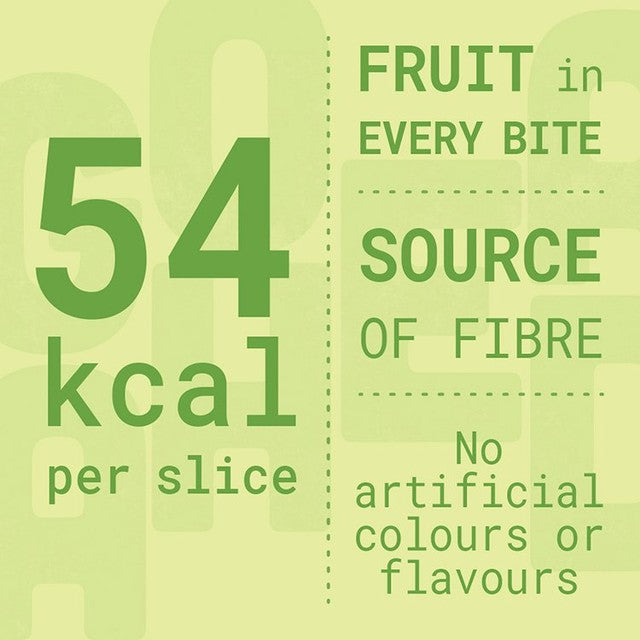 Go Ahead apple crispy fruit slices snack bars 12 slices, UK version
