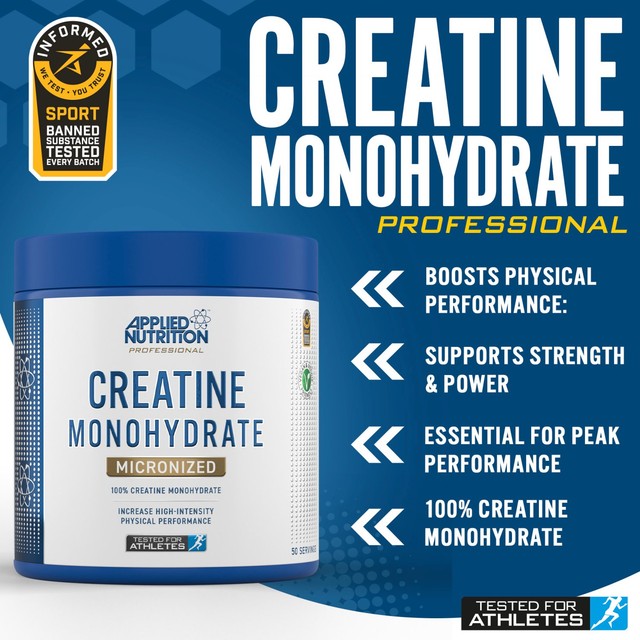 Applied Nutrition creatine powder unflavoured 250g - British product