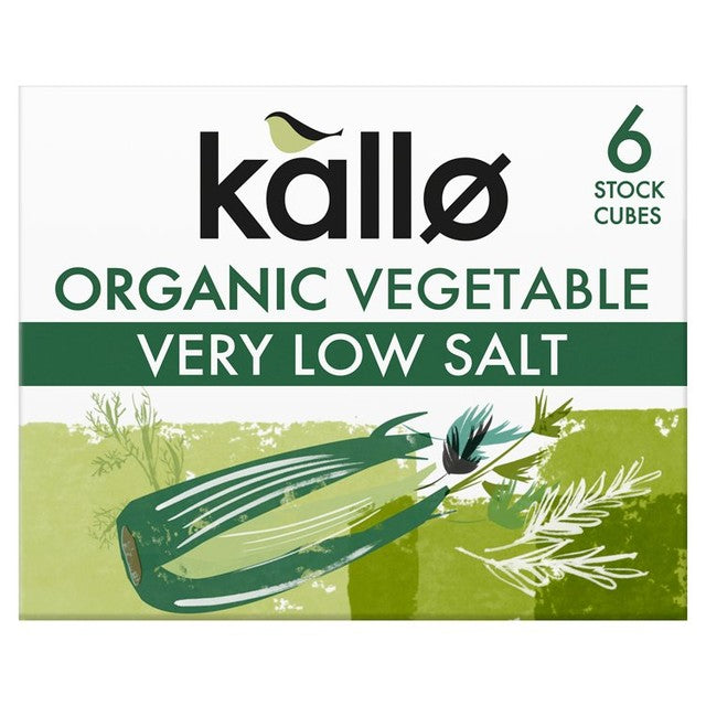 Kallo organic vegetable stock cubes 6x10g, UK version