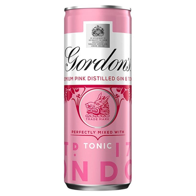 Gordon's pink gin and tonic 250ml can, UK version