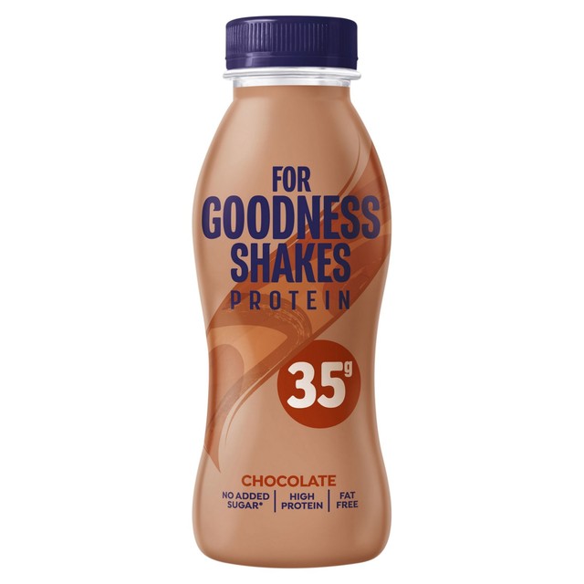 For Goodness Shakes chocolate protein shake 330ml - British product