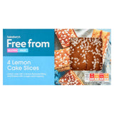 Sainsburys Free From Lemon Cake Slices x4 100g