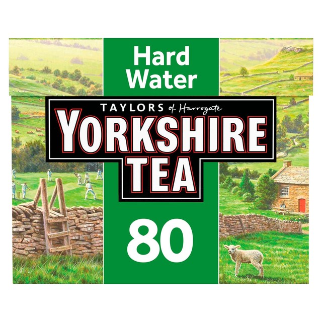 Yorkshire Tea hard water black tea bags 80 count (British brand)