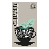 Clipper peppermint tea bags 20 bags - British product