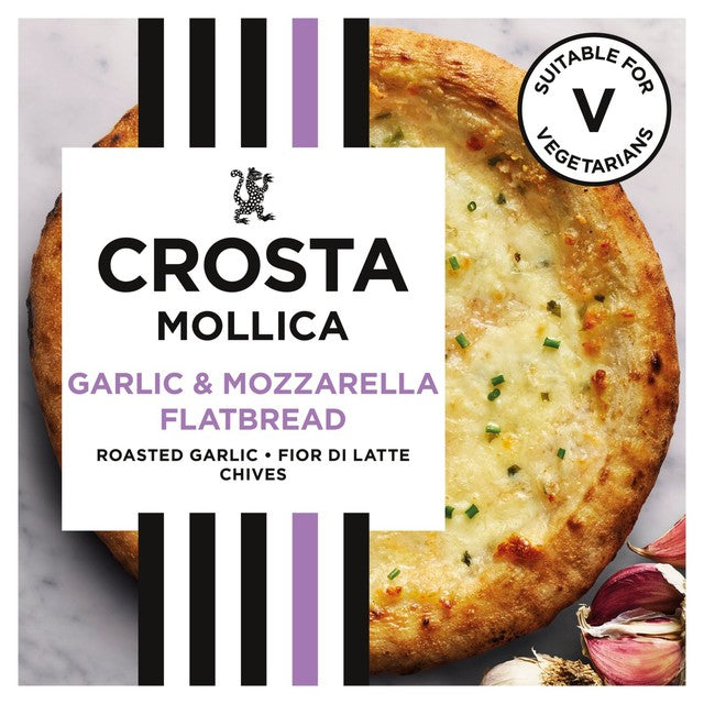Crosta & Mollica garlic and mozzarella flatbread 229g - British product