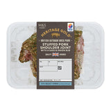 M&S apple sage stuffed pork shoulder joint 1.205kg, imported from the UK