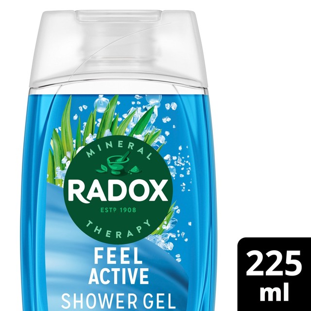 Radox Feel Active Mood Boosting shower gel 225ml, imported from the UK