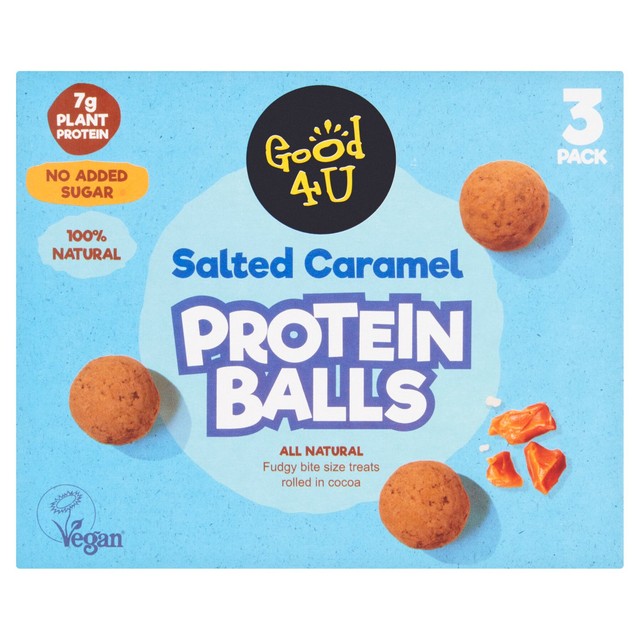 Good4U protein balls salted caramel 120g, UK version
