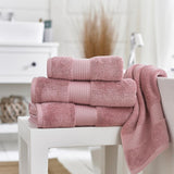 Deyongs Bliss face cloths in Blush, 2 pack - British product