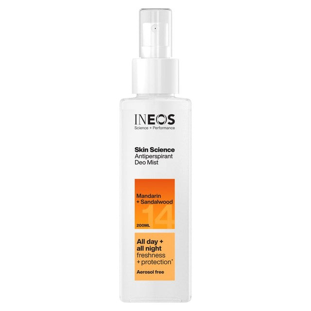 INEOS Mandarin Sandalwood Antiperspirant Mist 200ml, UK version