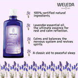 Weleda Lavender Relaxing Bath Milk, Lavender Bath Soak Natural Vegan