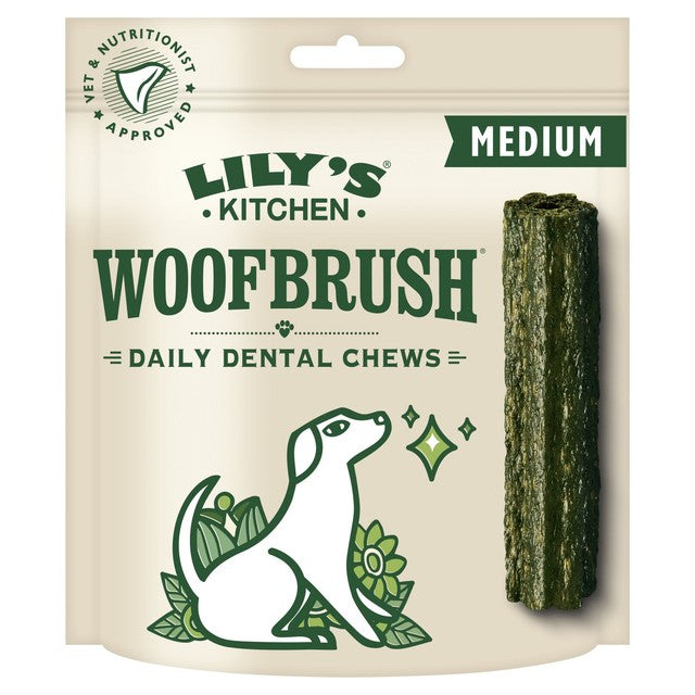 Lily's Kitchen Woofbrush dental chew for medium dogs 196g (British brand)
