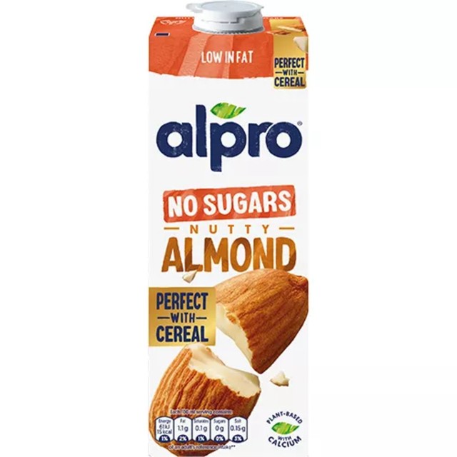 Alpro Almond No Sugar Dairy-Free Drink 1L - British product