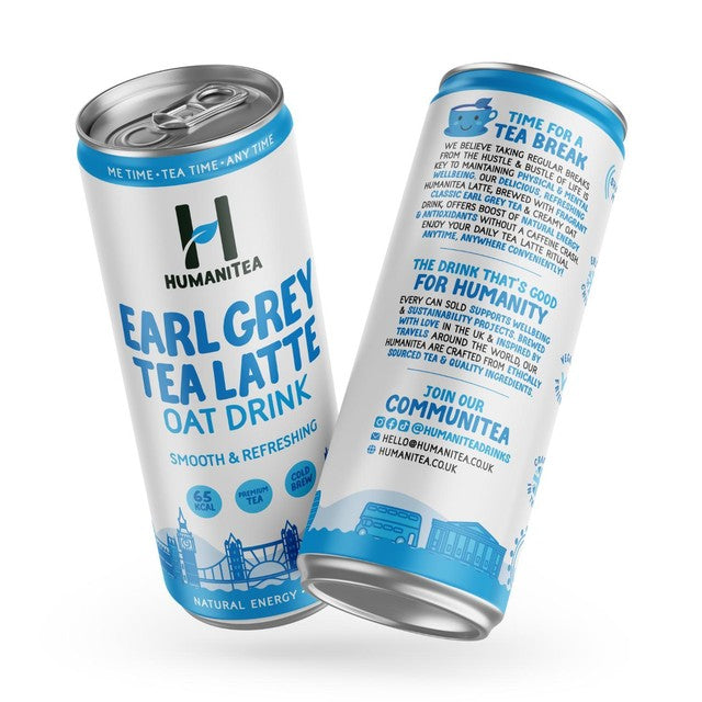 HumaniTea Tea Latte Earl Grey Oat 250ml, UK version
