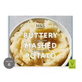 M&S Buttery Mashed Potato Family Pack 850g, imported from the UK