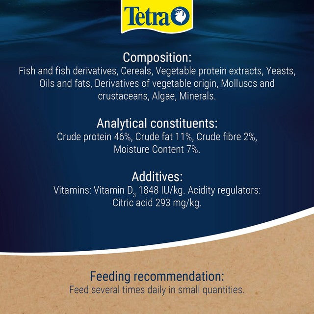 Tetra tropical fish food flakes 52g (British brand)