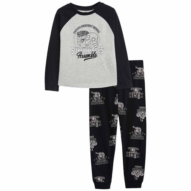 M&S Marvel Avengers pyjamas grey 3-4 Y, imported from the UK