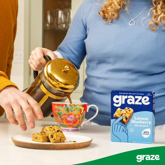 Graze Cocoa Vanilla flapjack bars 4 x 30g, UK version