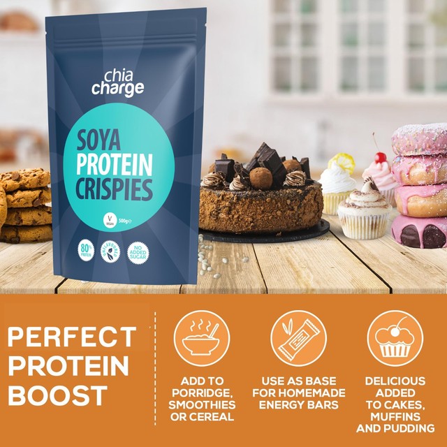 The Chia Charge soya protein crispies 250g - British product