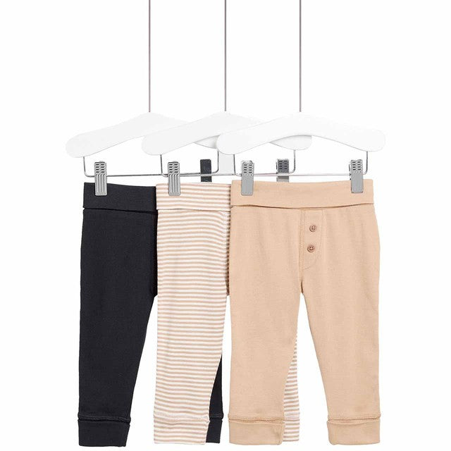 M&S Infant Leggings Neutral 9-12 months, imported from the UK