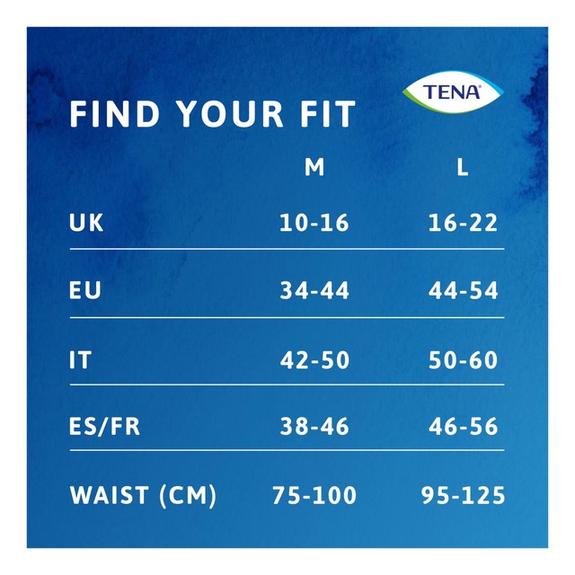 TENA Silhouette incontinence pants size M (British brand)