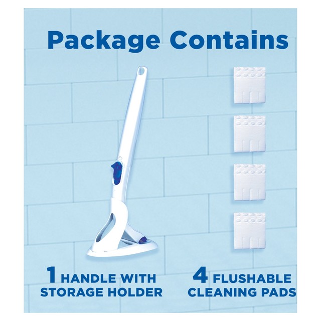 Toilet Duck Fresh Brush Starter Kit 1 handle 4 refills (British brand)