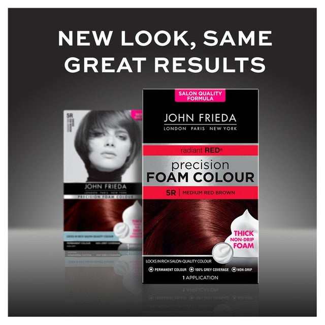 John Frieda hair dye Medium Red Brown 5R, UK version