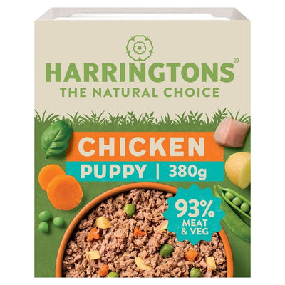 Harringtons Puppy Grain Free Wet Dog Food Tray, Chicken, 380g