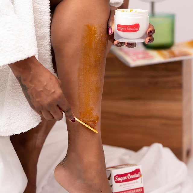 Sugar Coated leg hair removal kit with rosehip 200g (British brand)